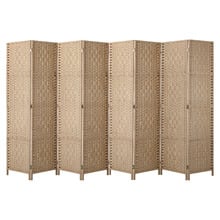 8 Panel Shyla Pine Wood Room Divider